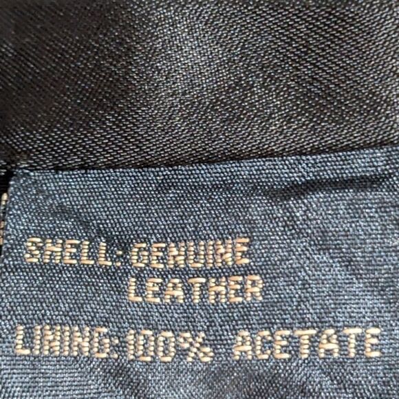 VTG Golden Bear Cisco 10th Anniversary Embroidered Womens Black Leather Jacket S - Picture 10 of 11